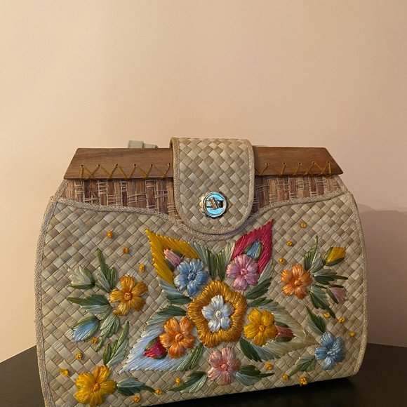 Whidby Bags Bags Vintage Straw Bag By Whidby Poshmark